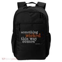 Something Wicked This Way Comes Shakespeare Halloween Meaningful Gift Backpack thumb 0