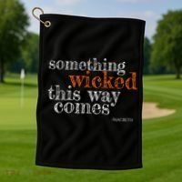 Something Wicked This Way Comes Shakespeare Halloween Meaningful Gift Golf Towel thumb 1