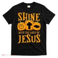 Shine With The Light Of Jesus Halloween Costume Christian T-Shirt thumb 0