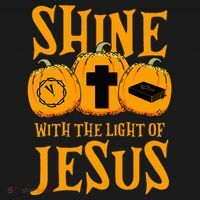 Shine With The Light Of Jesus Halloween Costume Christian Women's Tank Top thumb 5