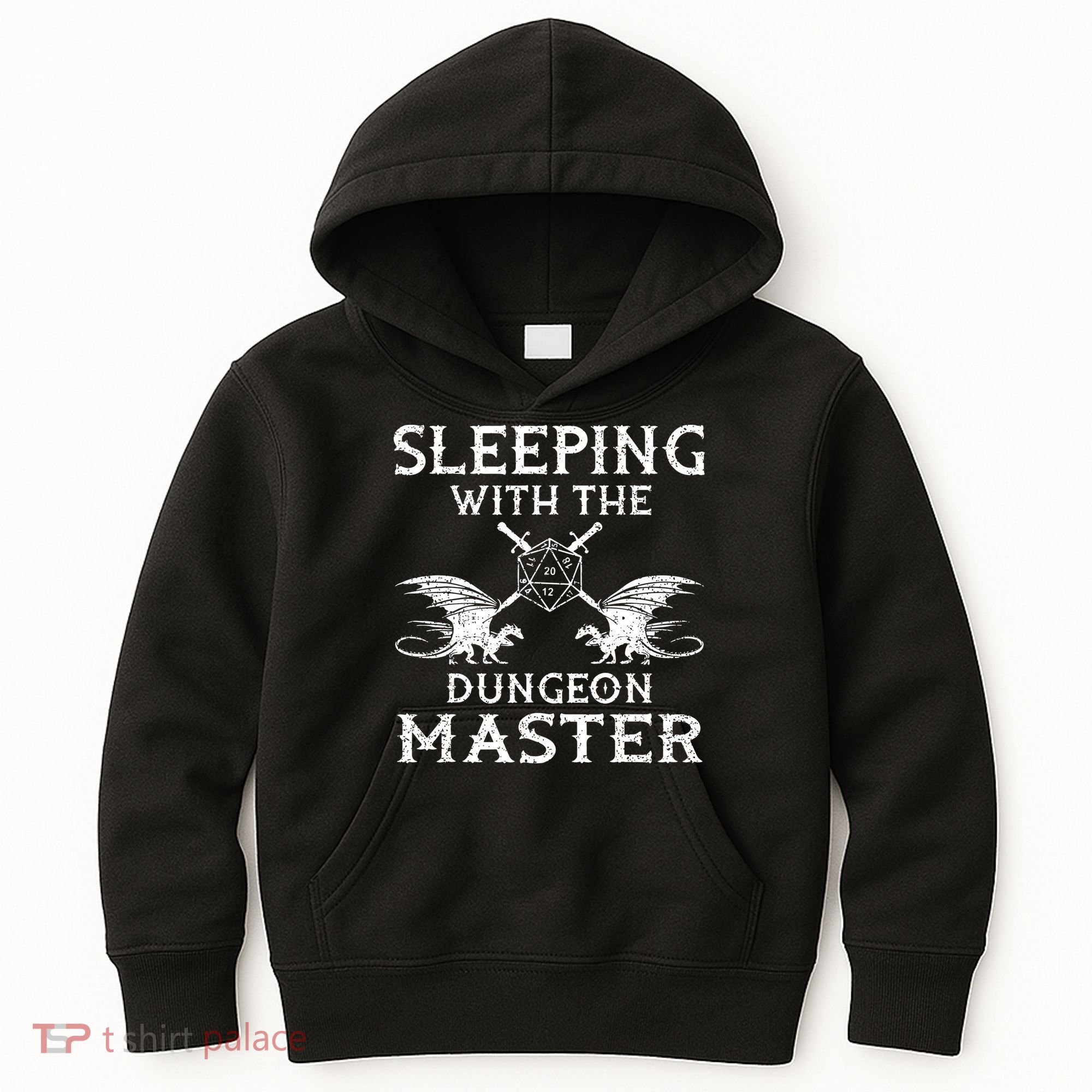 Sleeping With The Dungeon Dragons Master Funny Gamer RPG Kids Hoodie