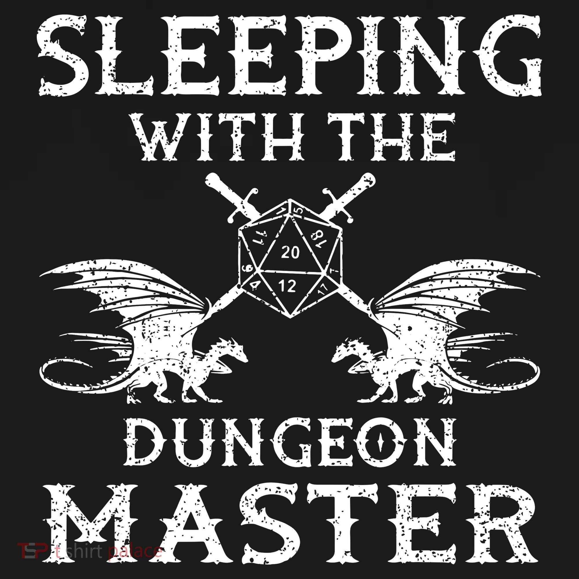 Sleeping With The Dungeon Dragons Master Funny Gamer RPG Kids T-Shirt