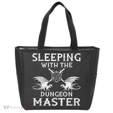 Sleeping With The Dungeon Dragons Master Funny Gamer RPG Tote Bag