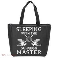 Sleeping With The Dungeon Dragons Master Funny Gamer RPG Tote Bag thumb 0