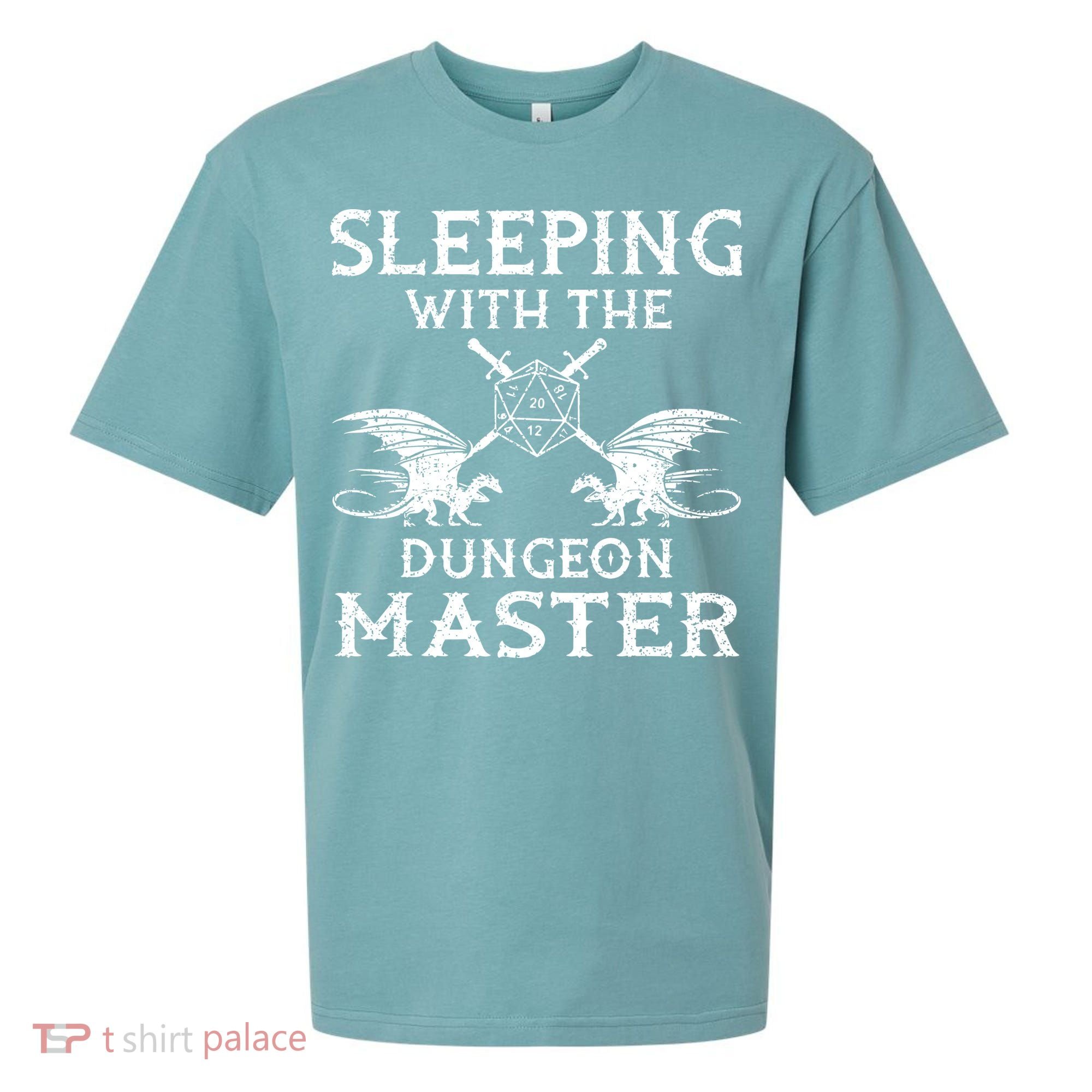 Sleeping With The Dungeon Dragons Master Funny Gamer RPG Sueded Cloud Jersey T-Shirt