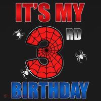 Spider Web Three 3 Years Old ItS My 3rd Birthday Boy Party Backpack thumb 2