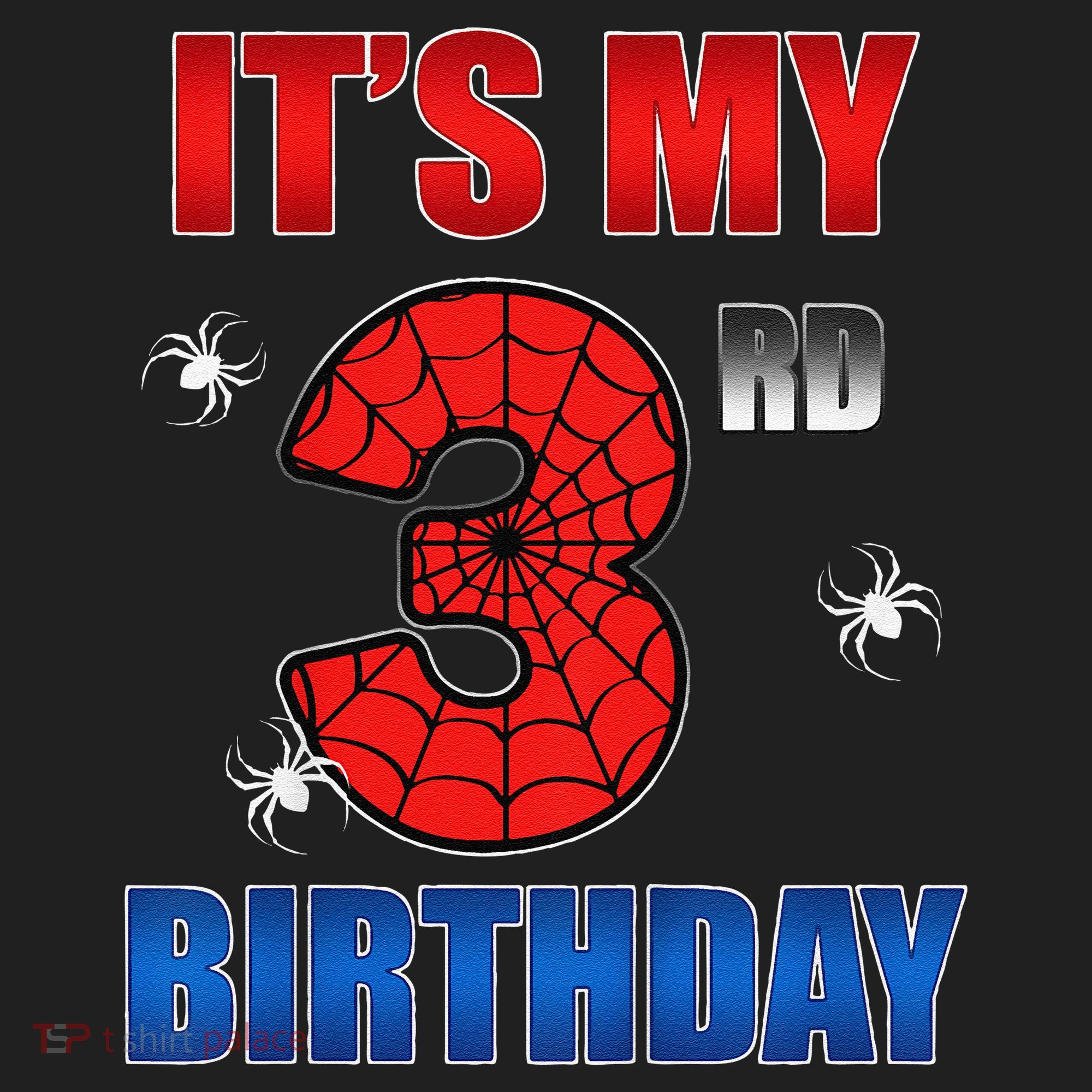 Spider Web Three 3 Years Old ItS My 3rd Birthday Boy Party Tumbler
