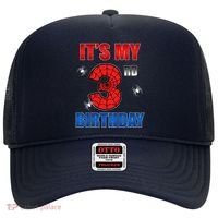 Spider Web Three 3 Years Old ItS My 3rd Birthday Boy Party Hat thumb 0