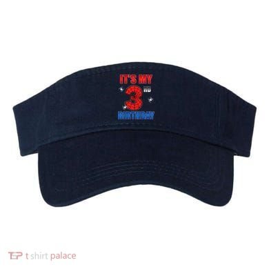 Spider Web Three 3 Years Old ItS My 3rd Birthday Boy Party Visor
