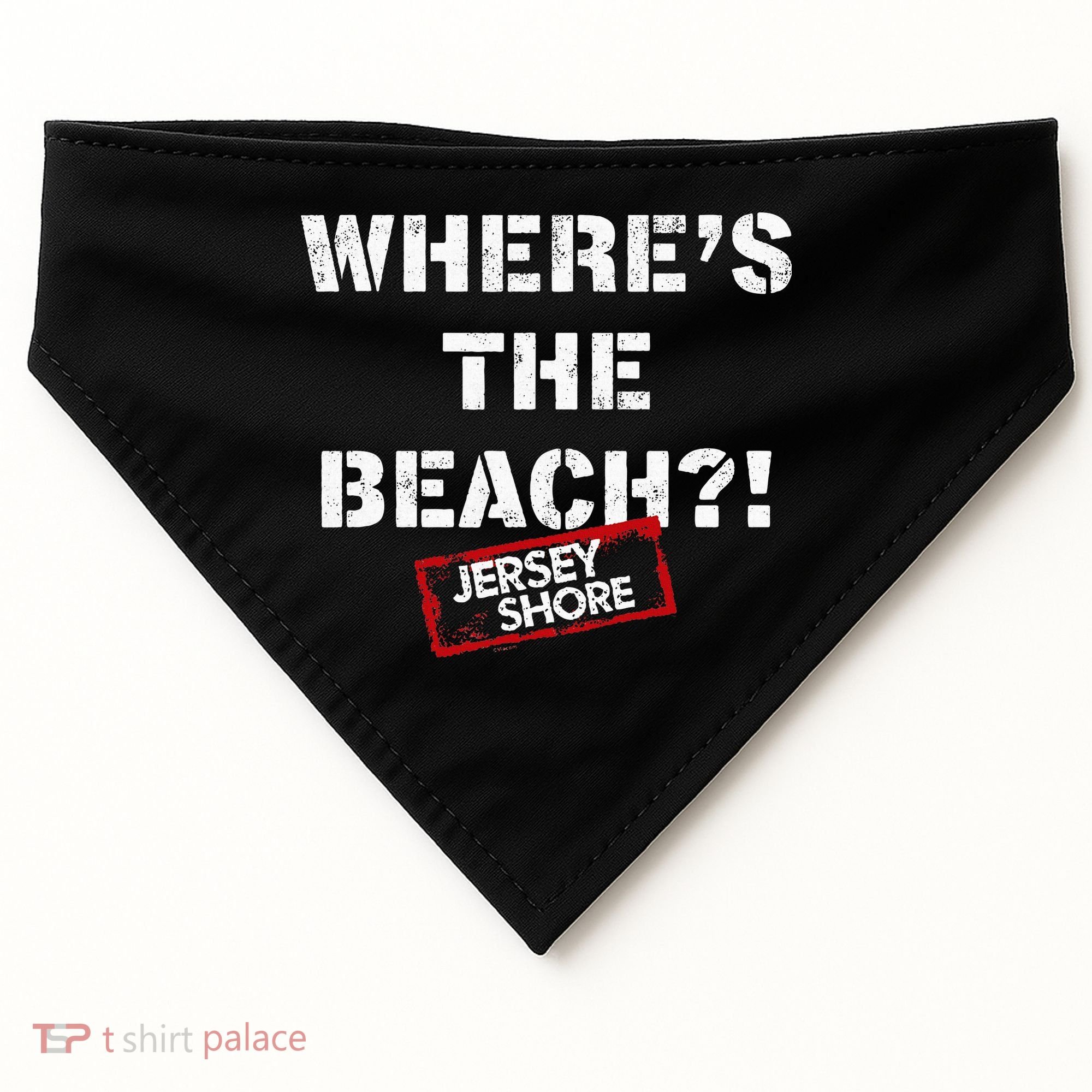 Shore Wheres The Beach USA-Made Doggie Bandana