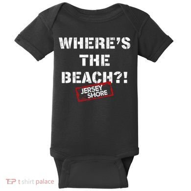 Shore Wheres The Beach Baby Bodysuit