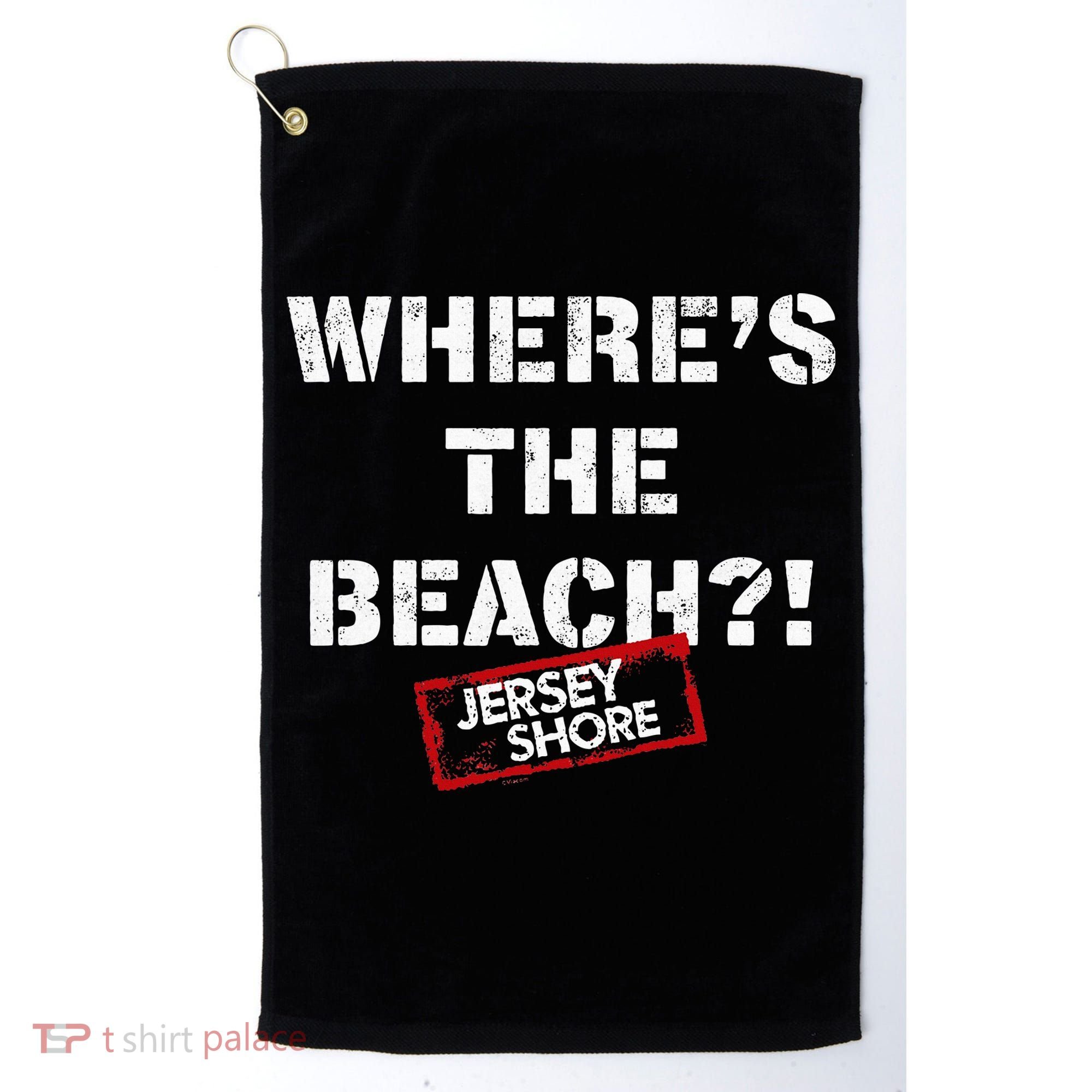 Shore Wheres The Beach Golf Towel