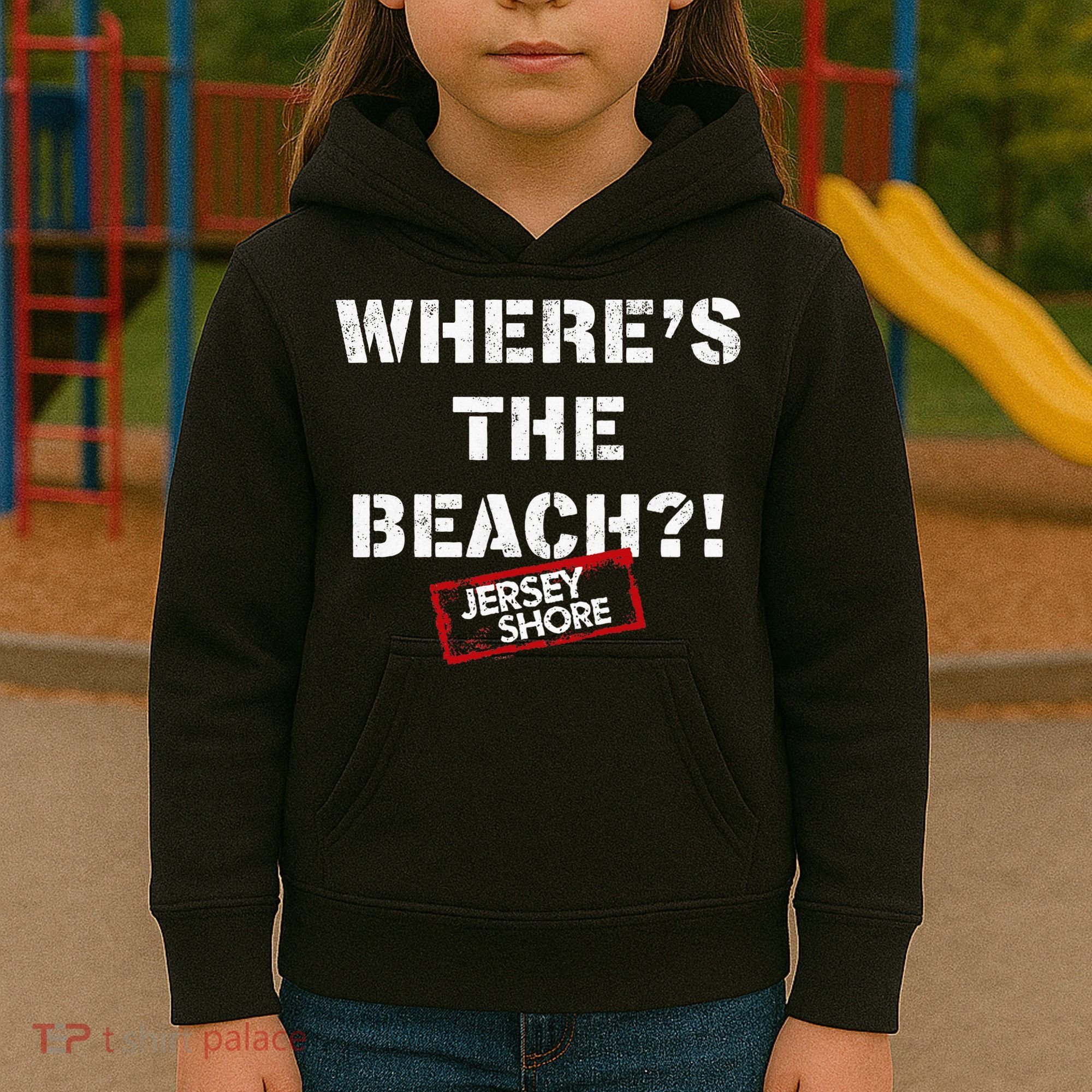 Shore Wheres The Beach Kids Hoodie