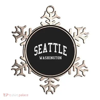 Seattle Washington Throwback Design Classic Ornament