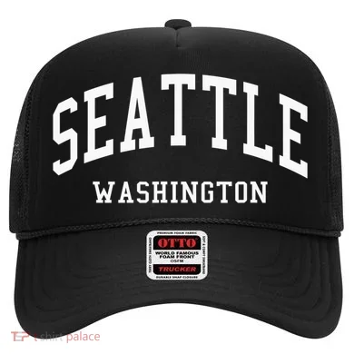Seattle Washington Throwback Design Classic Hat