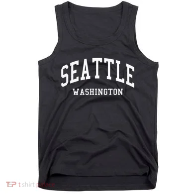 Seattle Washington Throwback Design Classic Tank Top