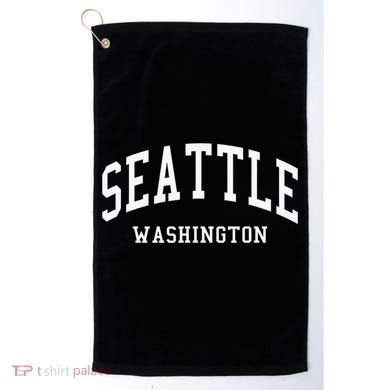 Seattle Washington Throwback Design Classic Golf Towel