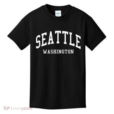 Seattle Washington Throwback Design Classic Kids T-Shirt