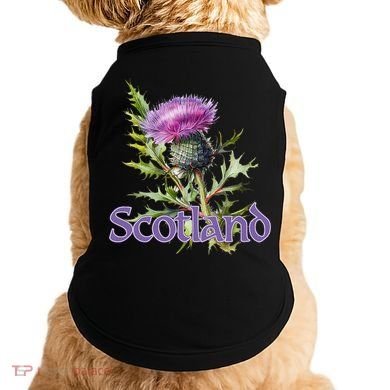 Scotland Watercolor Thistle Doggie Tank