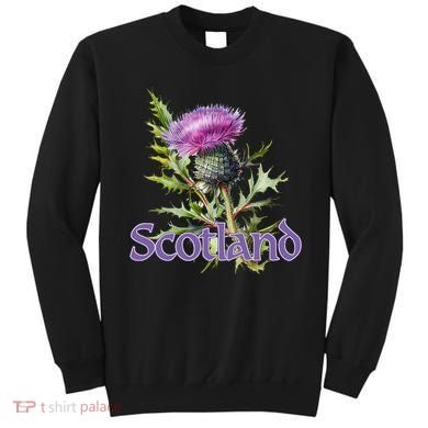 Scotland Watercolor Thistle Sweatshirt