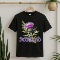 Scotland Watercolor Thistle T-Shirt thumb 2