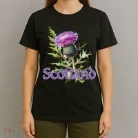 Scotland Watercolor Thistle T-Shirt thumb 4