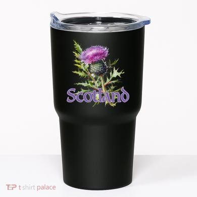 Scotland Watercolor Thistle Tumbler