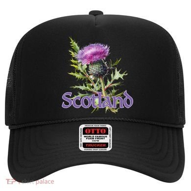 Scotland Watercolor Thistle Hat
