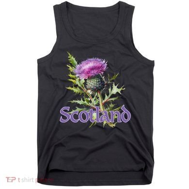 Scotland Watercolor Thistle Tank Top