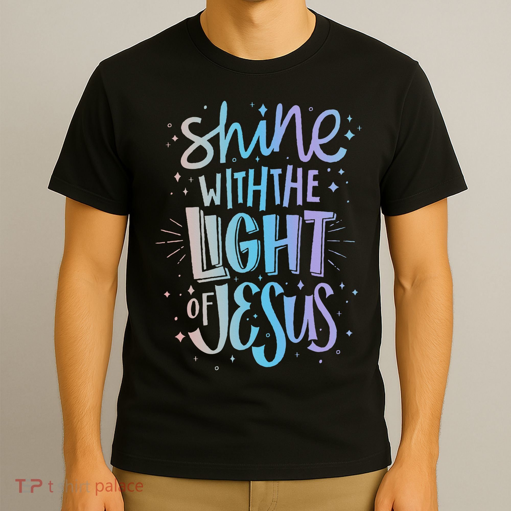 Shine with the Light of Jesus Proud Christian T-Shirt