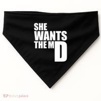 She Wants The Md Great Gift Funny Medical Doctor Student Great Gift USA-Made Doggie Bandana thumb 0