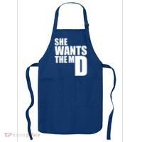 She Wants The Md Great Gift Funny Medical Doctor Student Great Gift Apron thumb 0