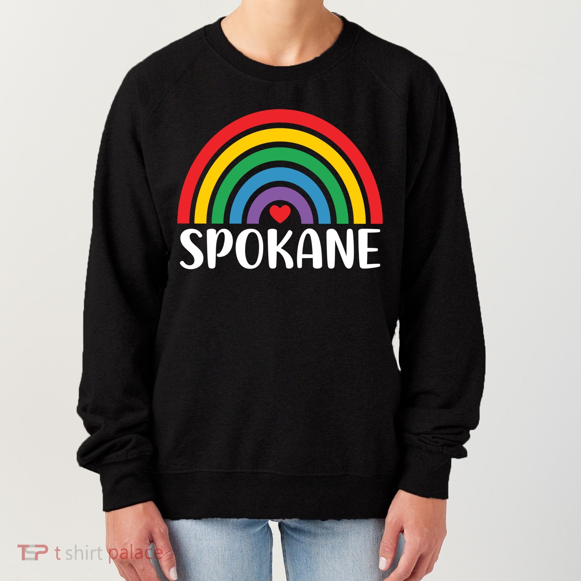 Spokane Washington Travel I Love Spokane Usa Cool Gift Women's Sweatshirt