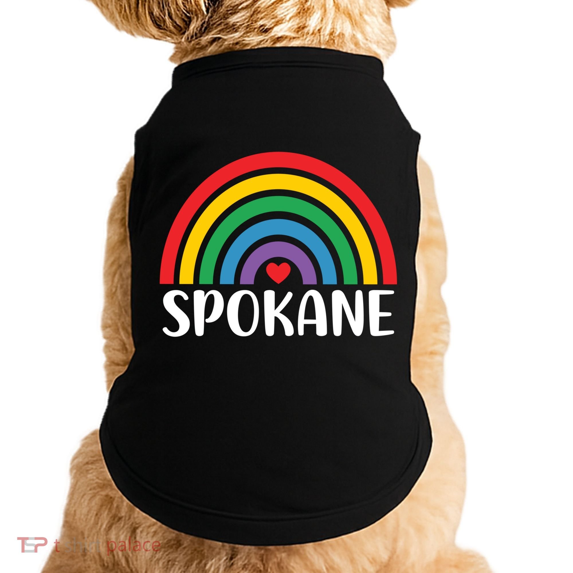 Spokane Washington Travel I Love Spokane Usa Cool Gift Doggie Tank
