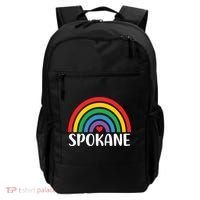 Spokane Washington Travel I Love Spokane Usa Cool Gift Backpack thumb 0