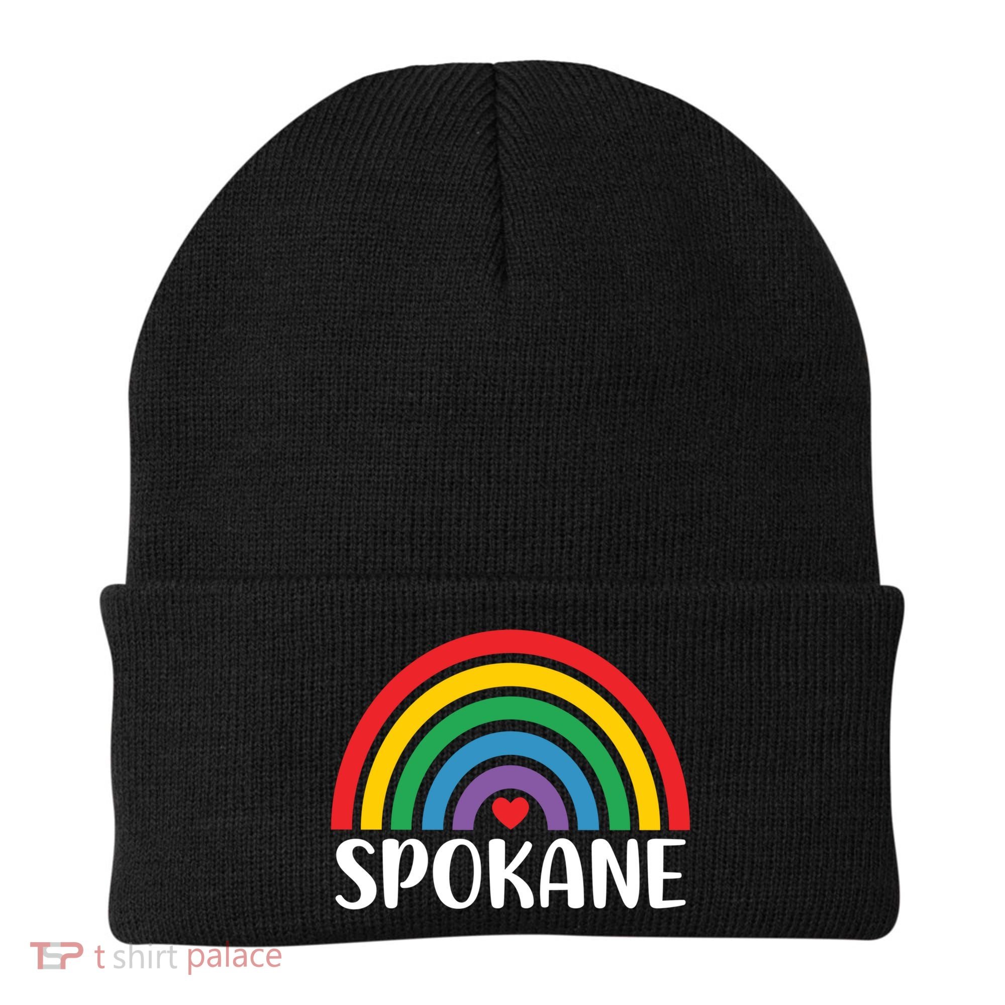 Spokane Washington Travel I Love Spokane Usa Cool Gift Beanie