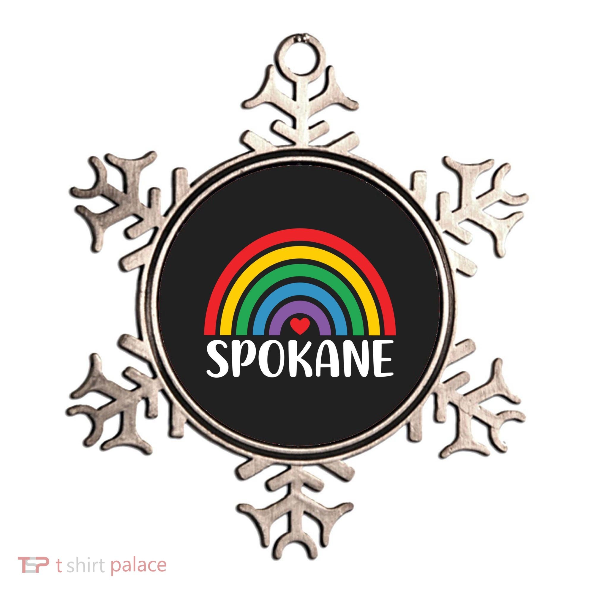 Spokane Washington Travel I Love Spokane Usa Cool Gift Ornament