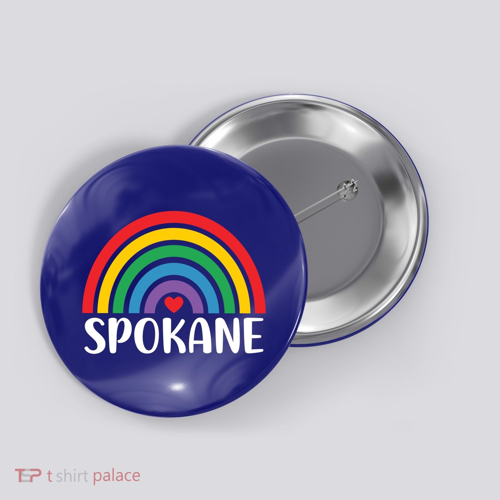Spokane Washington Travel I Love Spokane Usa Cool Gift Button