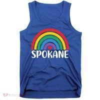 Spokane Washington Travel I Love Spokane Usa Cool Gift Tank Top thumb 0