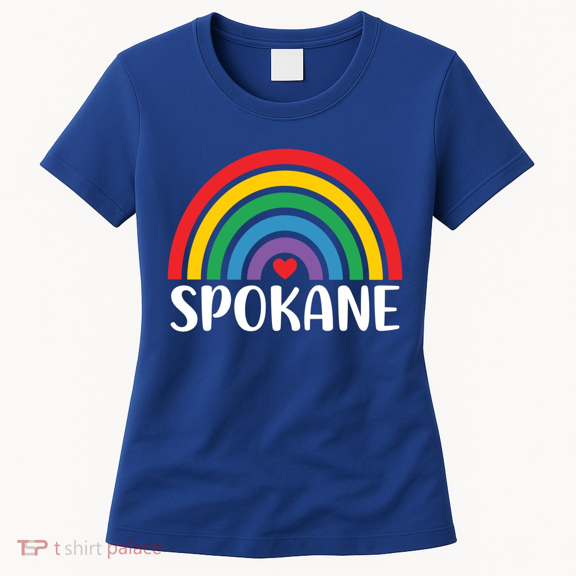 Spokane Washington Travel I Love Spokane Usa Cool Gift Women's T-Shirt