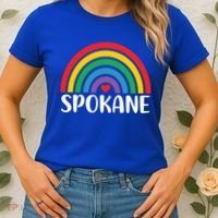 Spokane Washington Travel I Love Spokane Usa Cool Gift Women's T-Shirt thumb 2