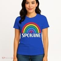 Spokane Washington Travel I Love Spokane Usa Cool Gift Women's T-Shirt thumb 4