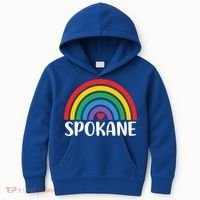 Spokane Washington Travel I Love Spokane Usa Cool Gift Kids Hoodie thumb 0