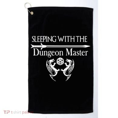 Sleeping With The Dungeon Master Game Golf Towel