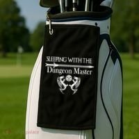 Sleeping With The Dungeon Master Game Golf Towel thumb 2