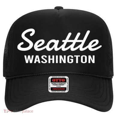 Seattle Washington Throwback Design Classic Hat