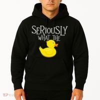 Seriously What The Duck  Duck Lover Pun Hoodie thumb 2