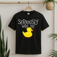 Seriously What The Duck  Duck Lover Pun T-Shirt thumb 2