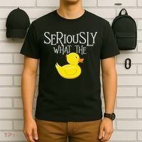 Seriously What The Duck  Duck Lover Pun T-Shirt thumb 6