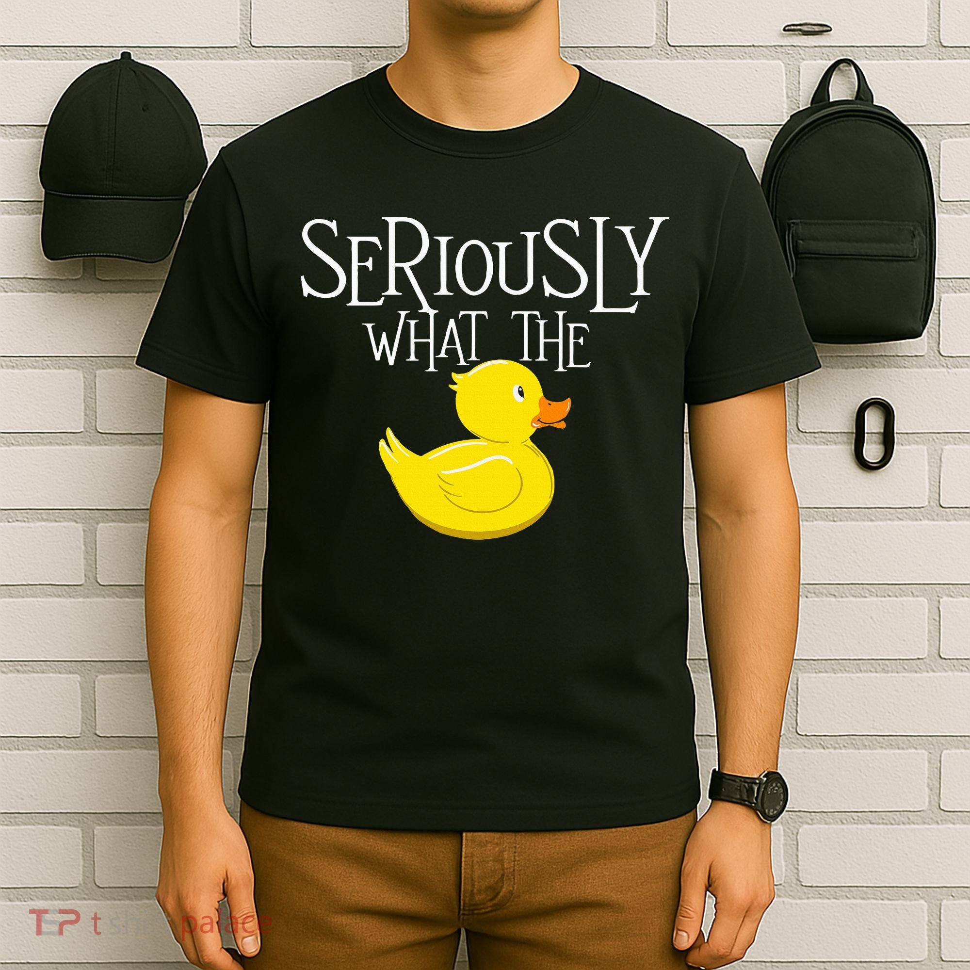 Seriously What The Duck  Duck Lover Pun T-Shirt